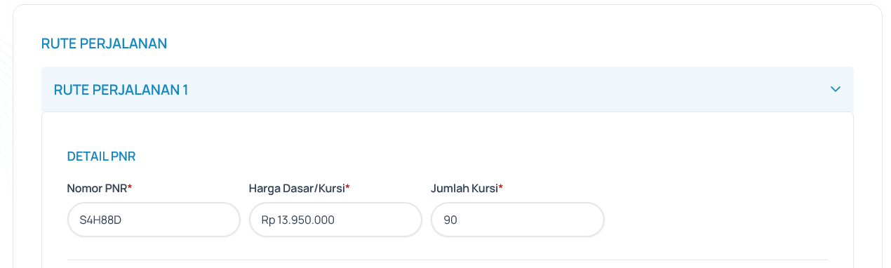 Bagian 1 – Data Tiket dan Harga Dasar