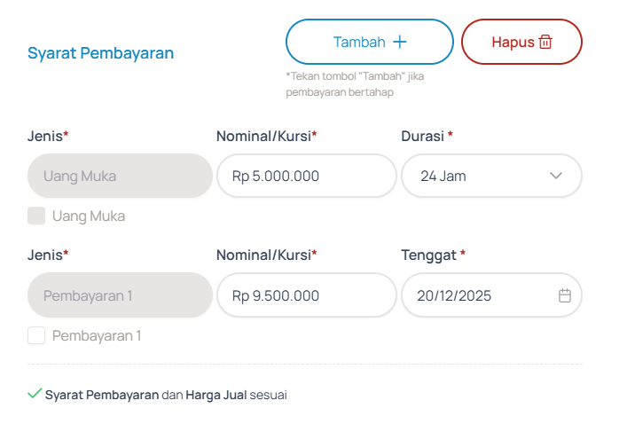 Bagian 2 – Syarat Pembayaran